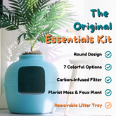 Original Hidden Litter Box Essentials Kit Caribbean Blue